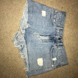Denim shorts